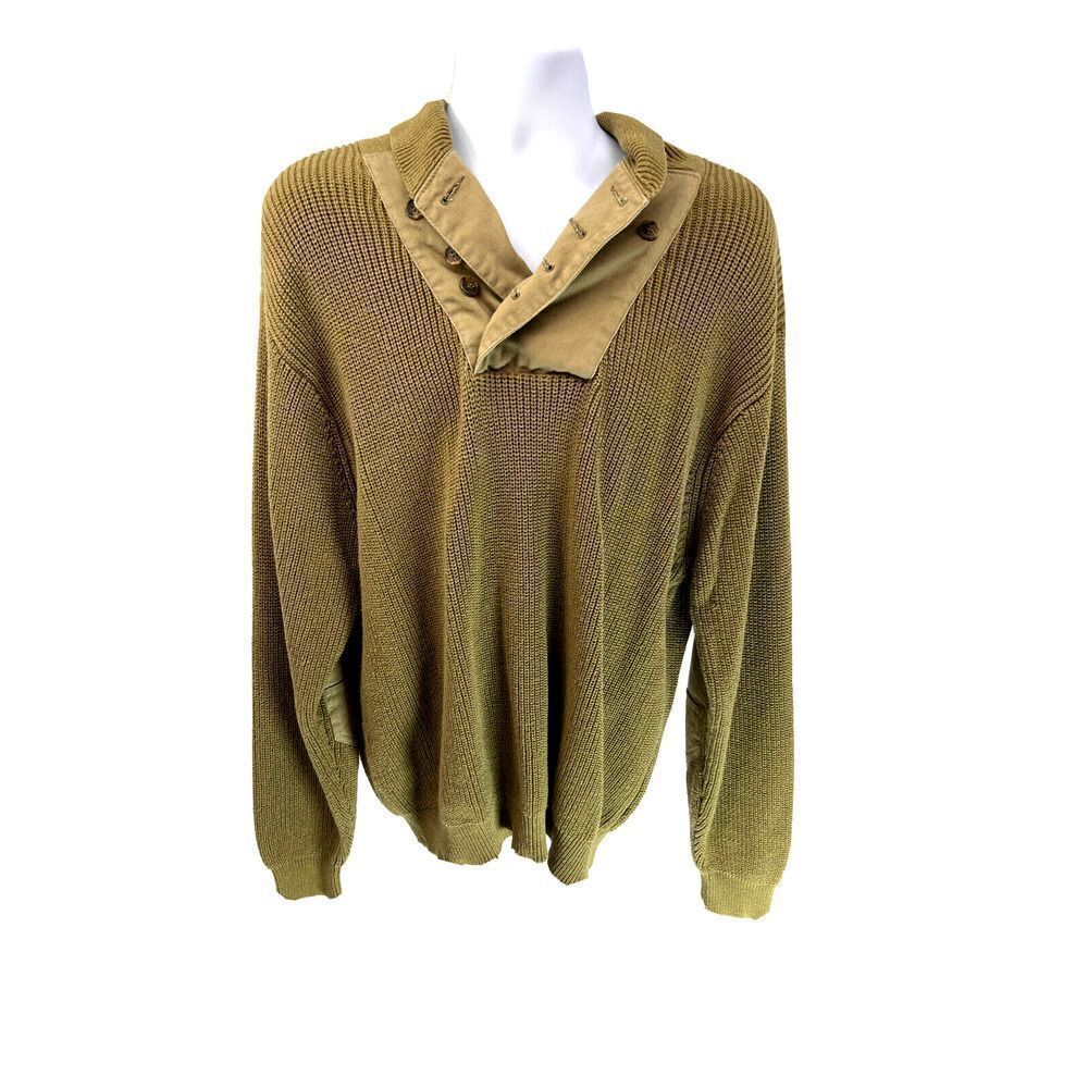 ORVIS Mens‎ Military World War II Mechanic Commando Sweater Sz XL Elbow Patches